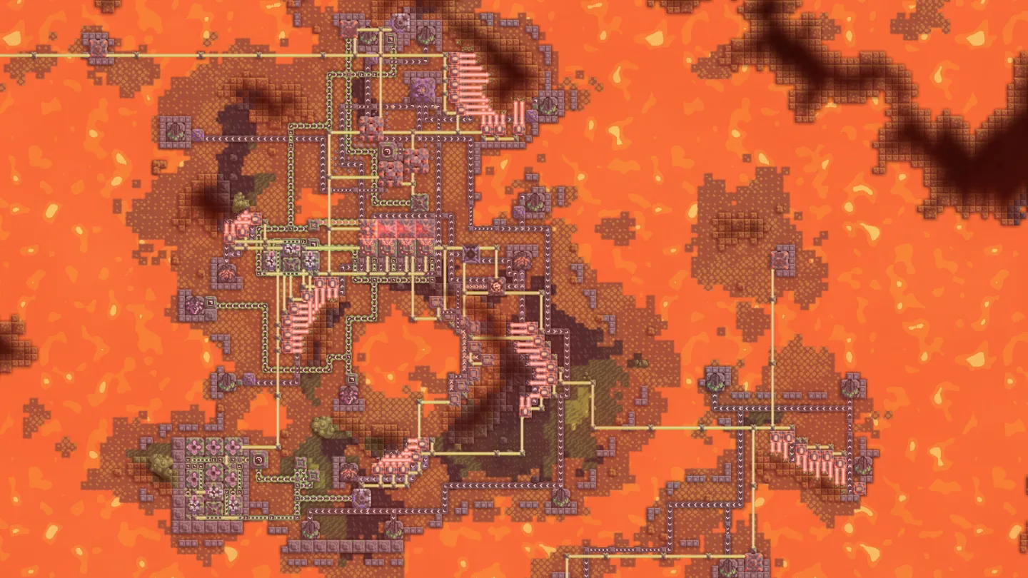 Mindustry factory and tower defense gameplay screenshot
